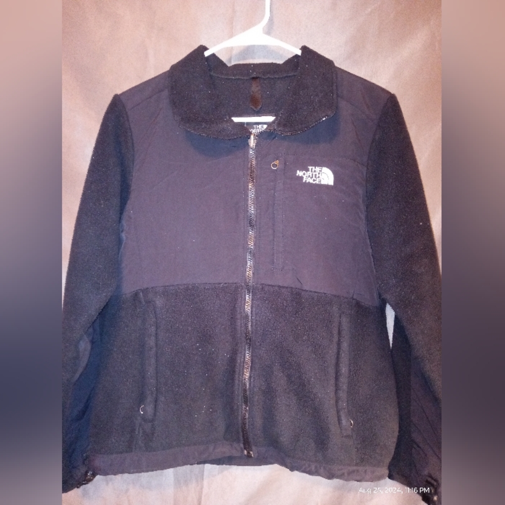 The North face jacket black fleece jacket